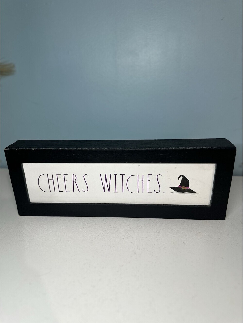 Rae Dunn Halloween “CHEERS WITCHES” Wooden Sign 5x14x2